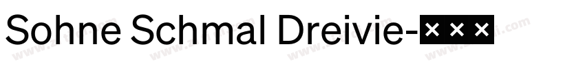 Sohne Schmal Dreivie字体转换
